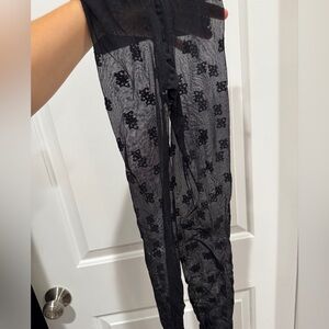 Fendi FF Karligraphy-embroidered tights